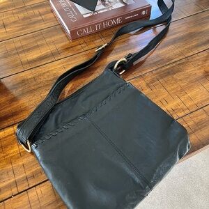 Black Leather Crossbody Bag